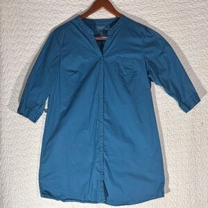 Sonoma Teal Button-Up Shirt Dress